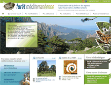 Tablet Screenshot of foret-mediterraneenne.org